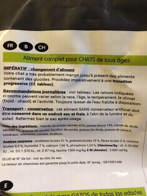 Reference chat - Ingrédients - fr