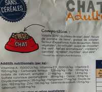 Nestor bio croquettes chat adulte - Ingredients - fr