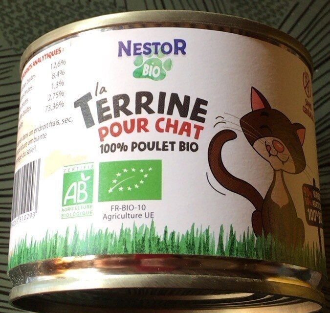 Terrine pour chat 100% poulet bio - Produit - fr