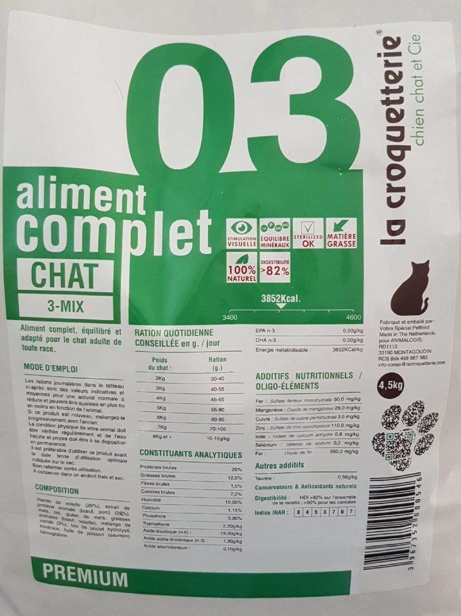 Aliment complet chat 03 - Produit - fr