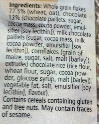 Viola - Chocolate Muesli - Ingredients