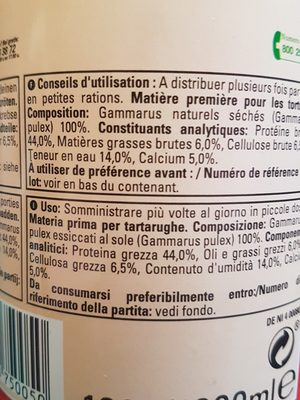 Tetra - Aliment Naturel Gammarus Pour Tortues D'eau - 1L - 1