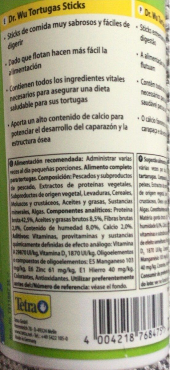Dr.wu - Nutrition facts - es