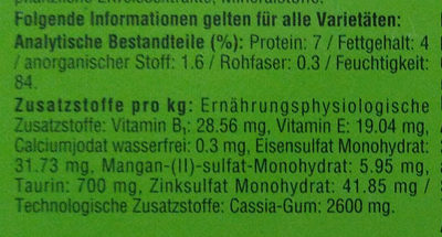 Geflügel-Allerlei in Gelee - Nutrition facts - de