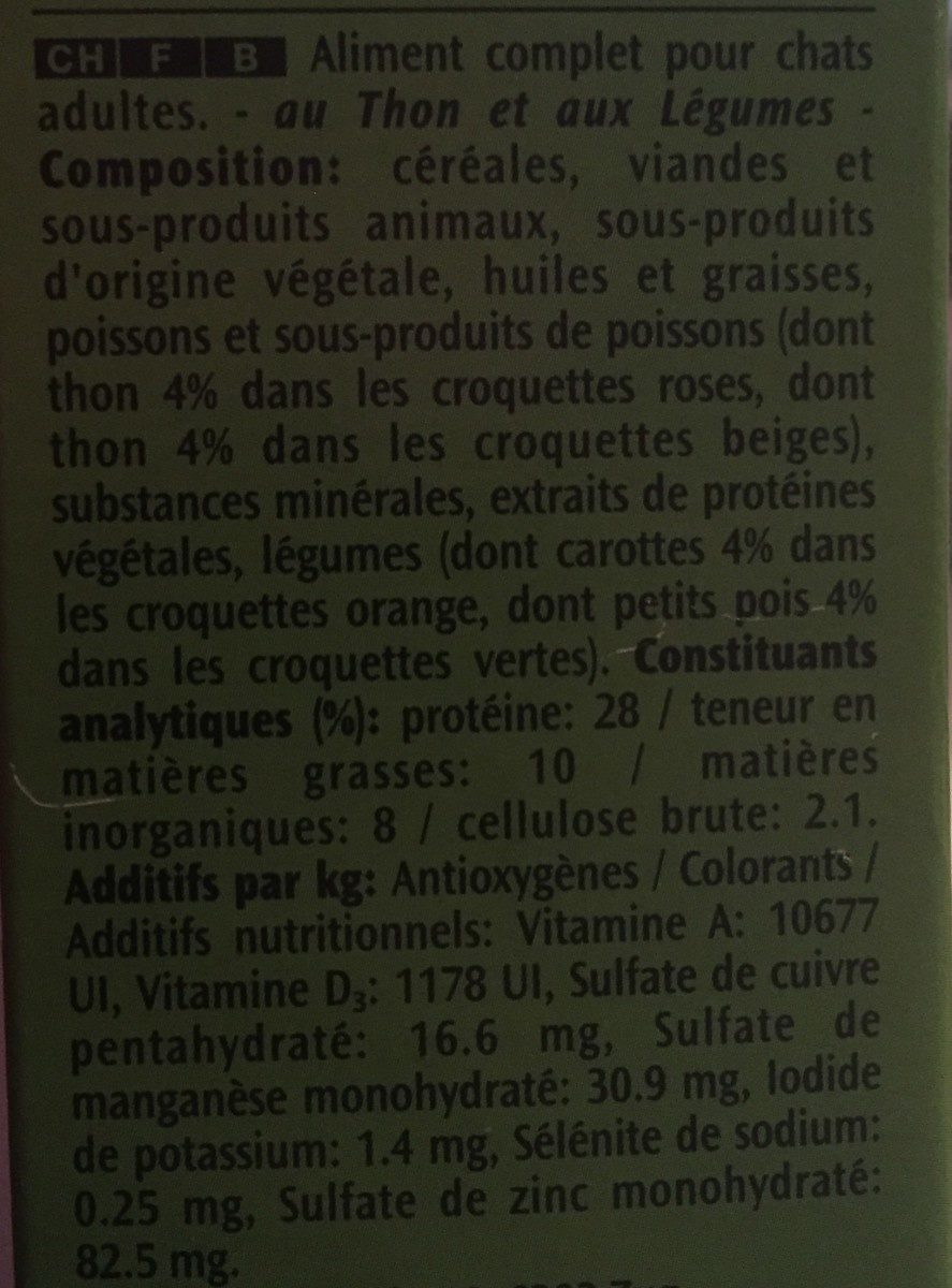 Kattfoder Tonfisk - Ingrédients - fr