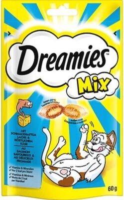 Dreamies Cat Snacks Mix Avec Saumon & Fromage - 1