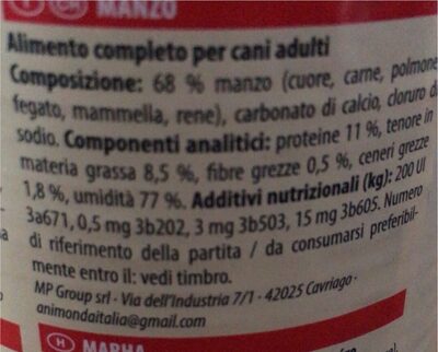 Grancarno - Nutrition facts - fr