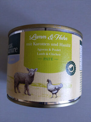 Lamm und Huhn mit Karotten und Hanföl - Product - de