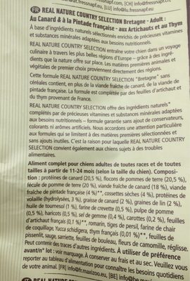 Country selection - Ingredients - fr