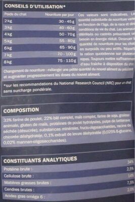 Selection - Nutrition facts - fr