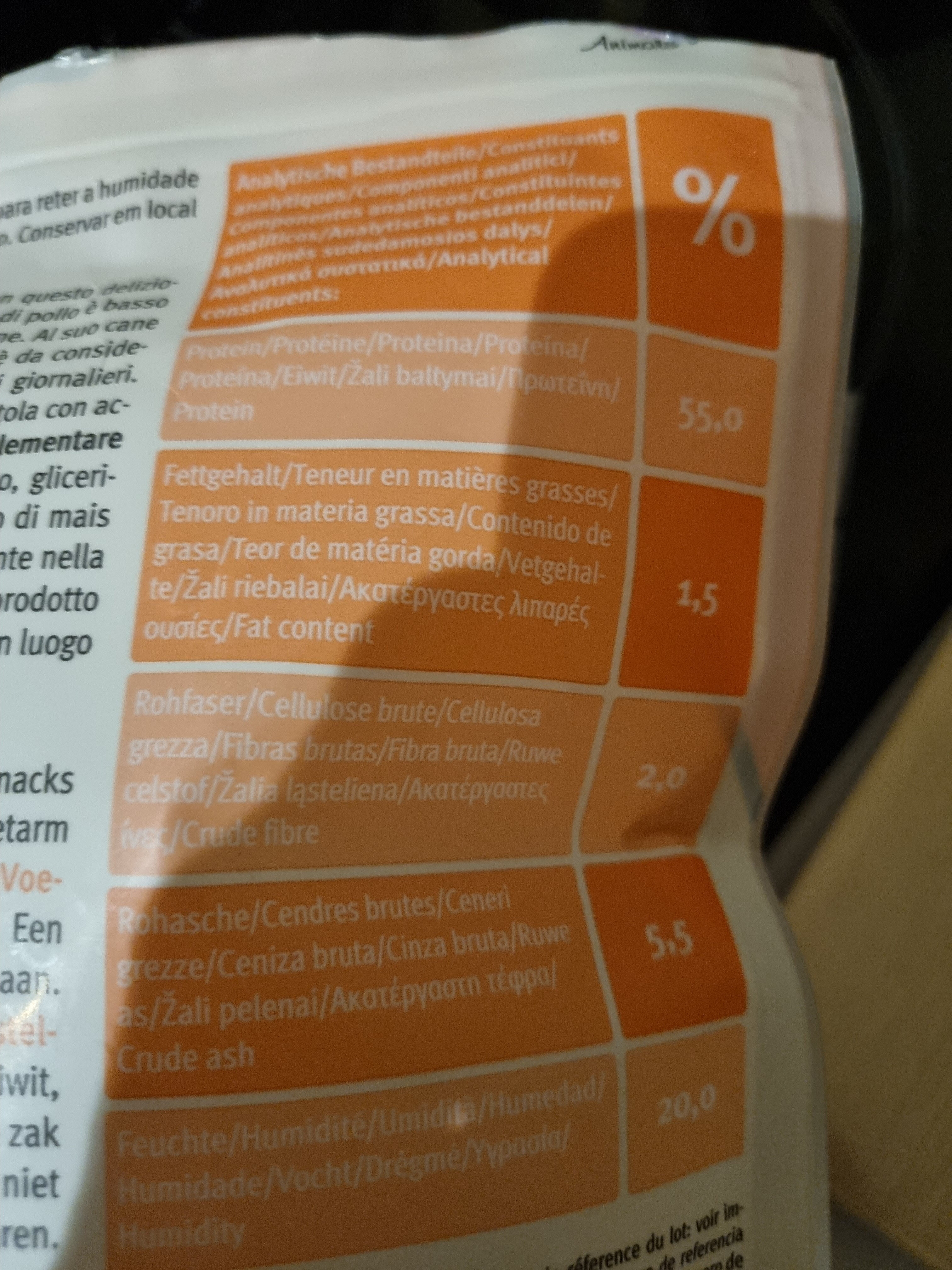 Filets de Poulet - Nutrition facts - fr