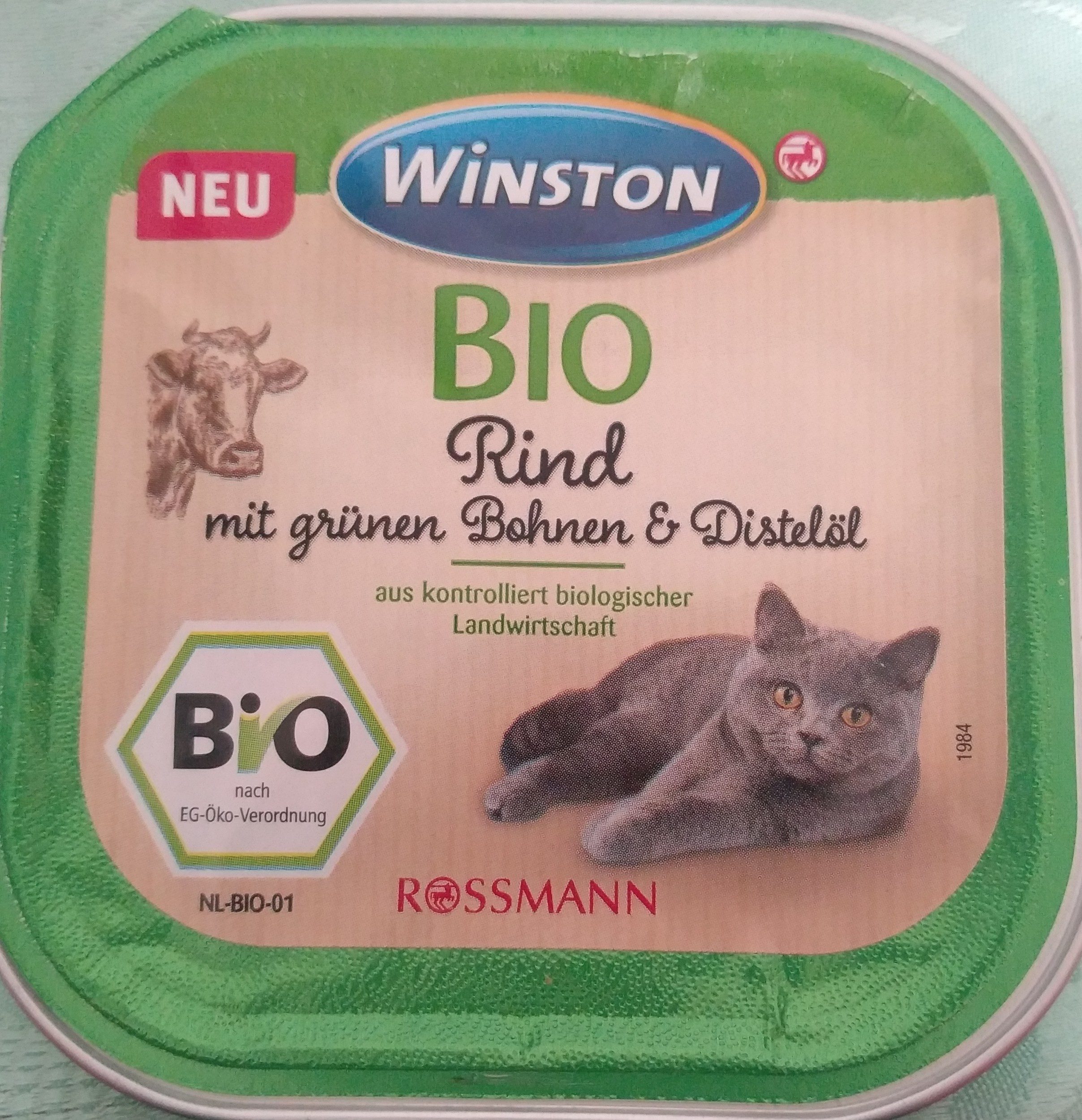 Bio Rind mit grünen Bohnen & Distelöl - Product - de
