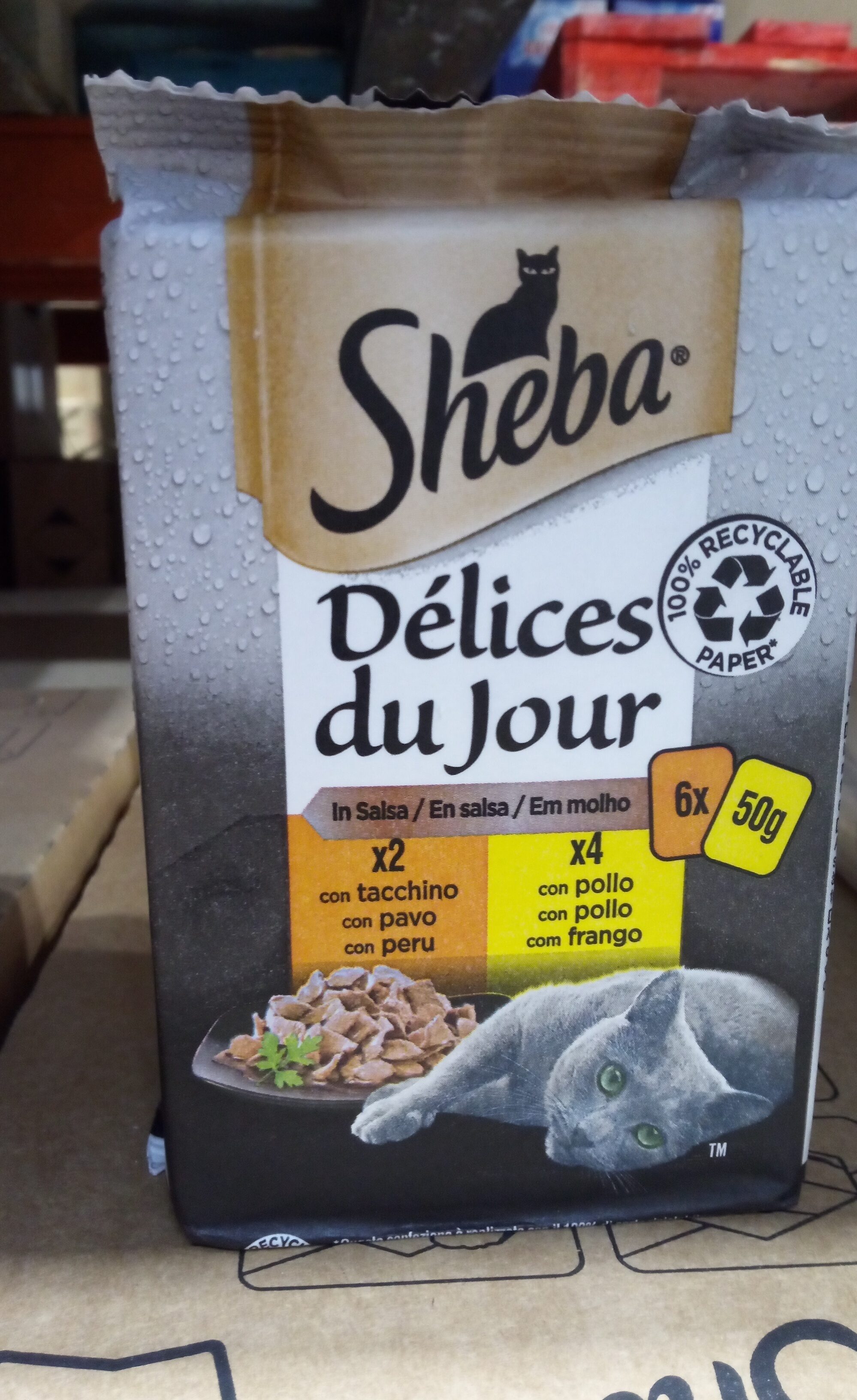 Sheba delicias pavo/pollo - Product - es
