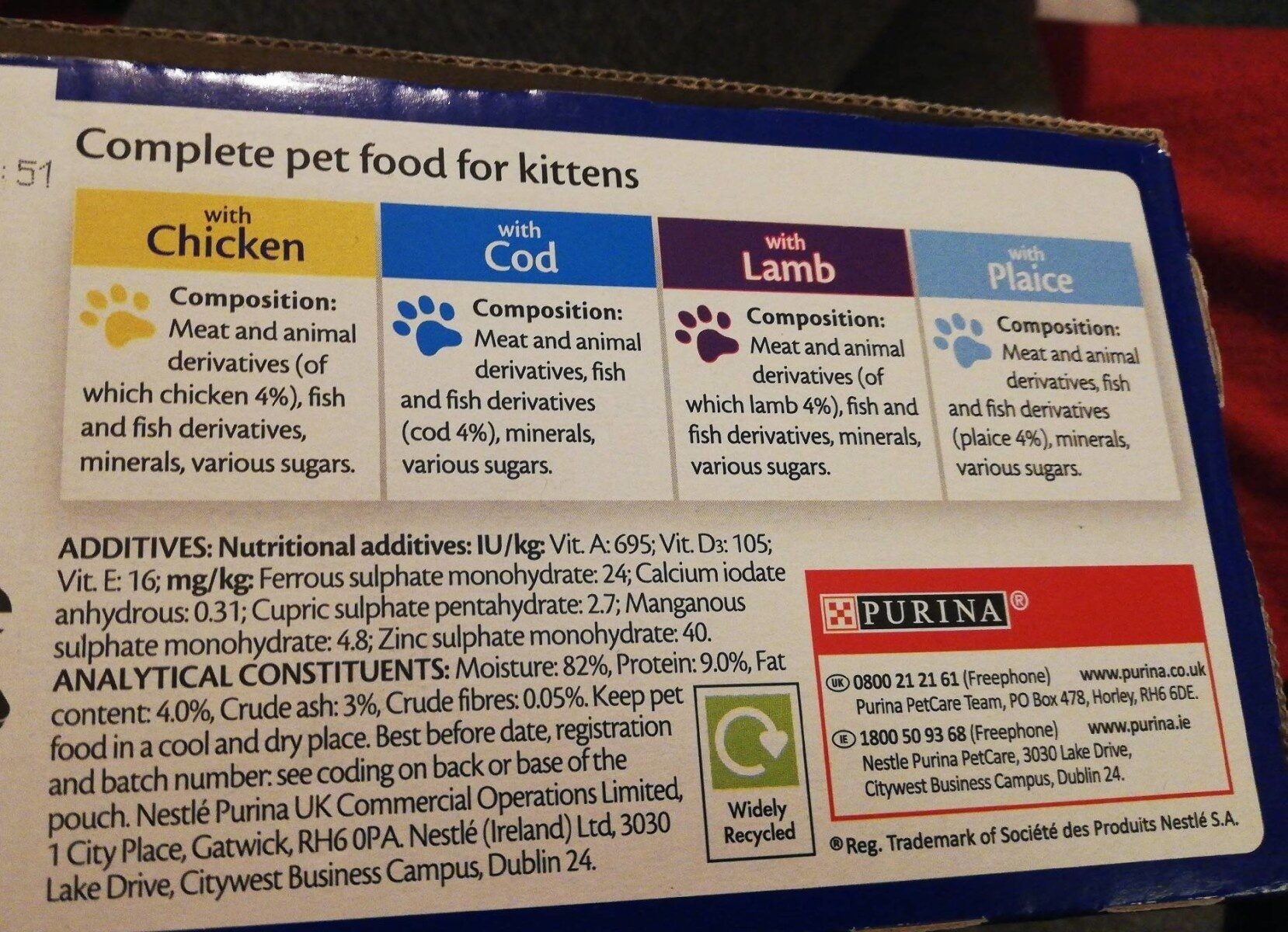 Felix Kitten - Nutrition facts - en