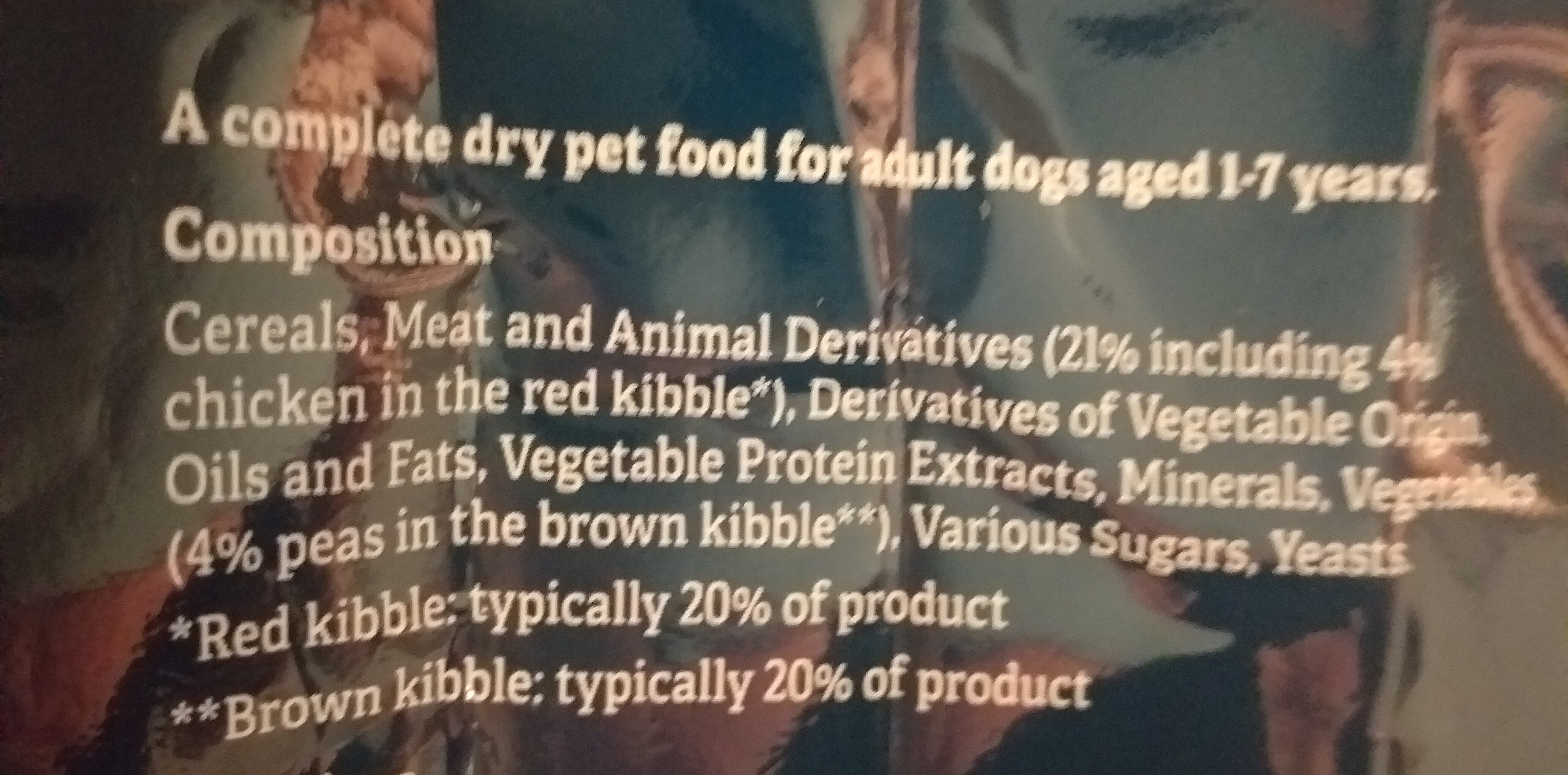 Tesco complete dry food adult dog - Ingredients - en