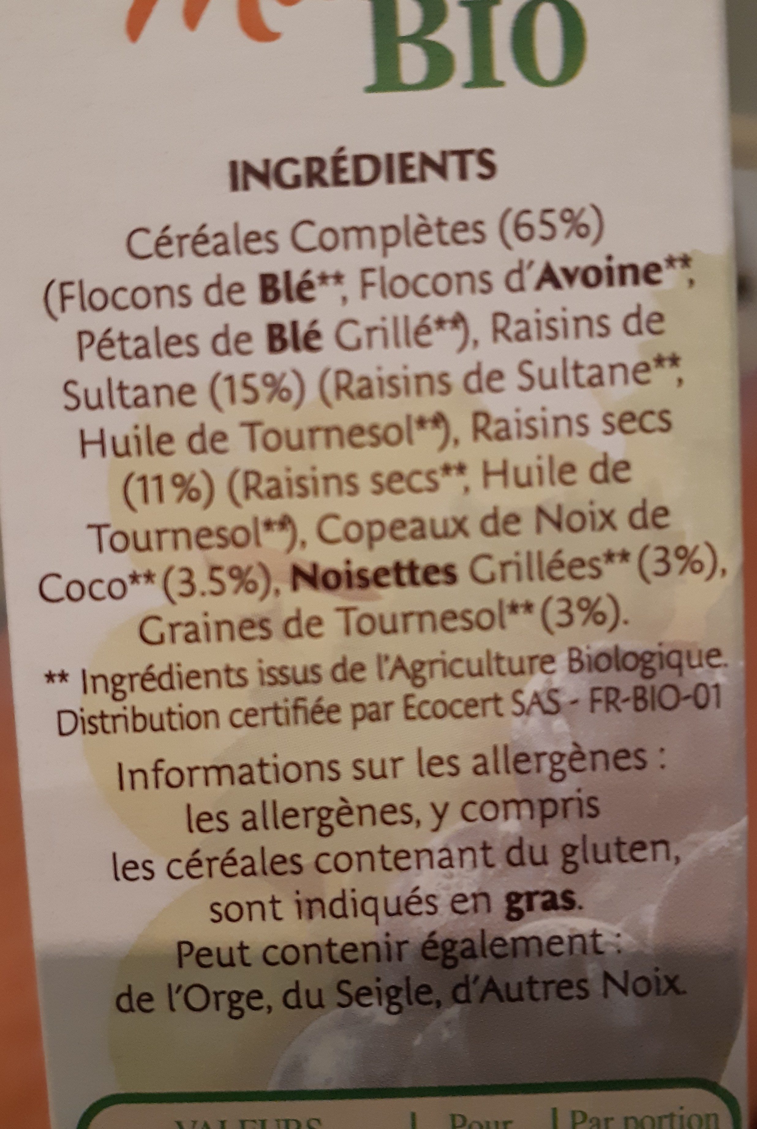Muesli - Ingredients - fr