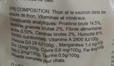 Tuna & Salmon thrive Complete - Ingrédients - fr