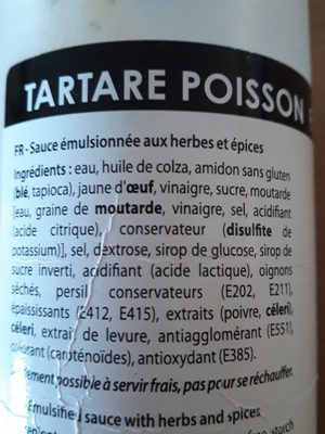 Tartar for fish - Ingredients - fr