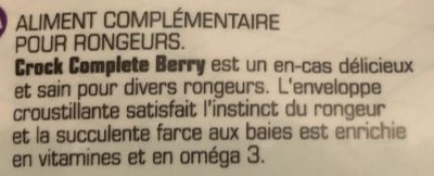 Versele Laga - Complete Crock Berry - Ingrédients - fr