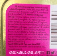 Edgar Cooper poulet & truite asc - Ingredients - fr