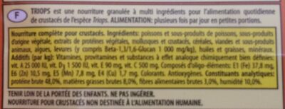 Tropical Triops Futter FüR Urzeitkrebse, 10er Pack (10 x 10 G) - Ingredients - fr