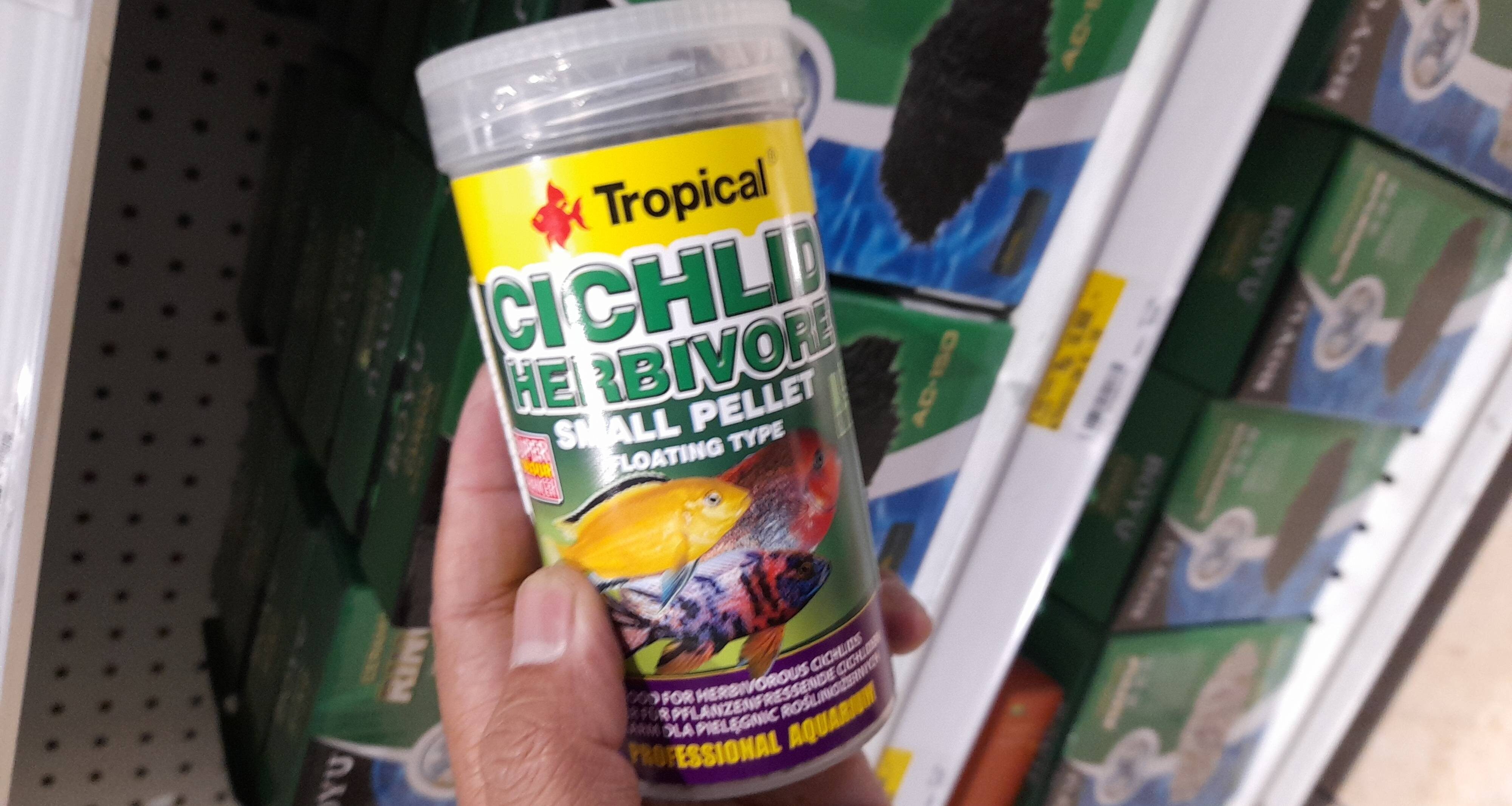 Tropical cichlid herbivore small pellet 250ml - Product - en