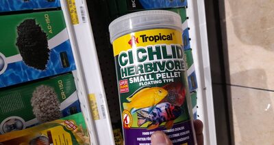 Tropical cichlid herbivore small pellet floating 1000ml - Product - en
