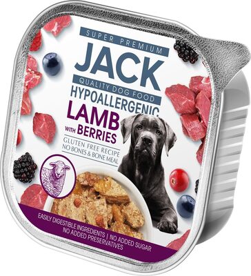 Jack hypoallergenic paté 150g lamb with berries - Product - en