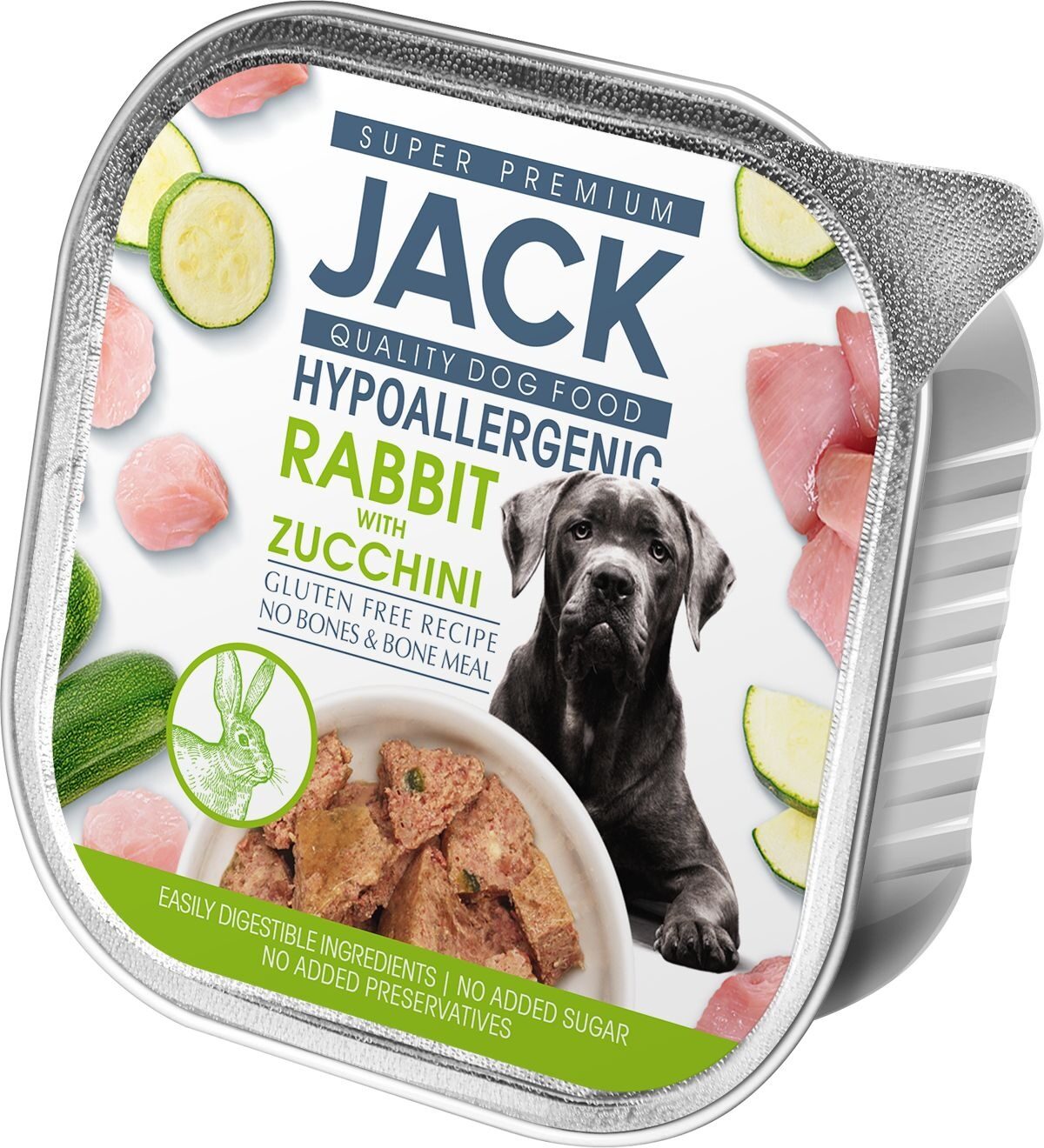 Jack hypoallergenic paté 150g rabbit with zucchini - Product - en