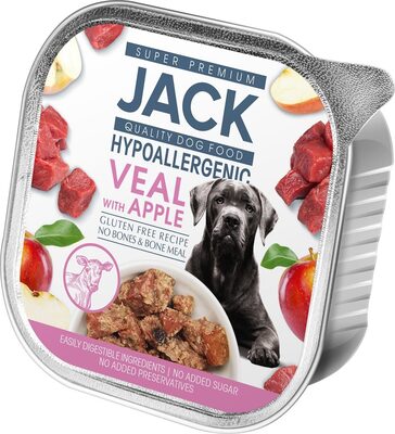 Jack hypoallergenic paté 150g veal with apple - Product - en