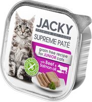 Jacky Supreme Paté with beef and salmon oil, junior 100g - Product - en