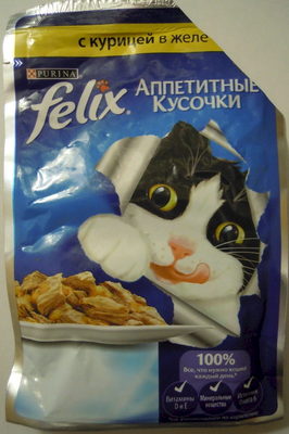 Felix Аппетитные кусочки с курицей в желе - Product - ru