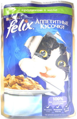 Felix Аппетитные кусочки с кроликом в желе - Product - ru