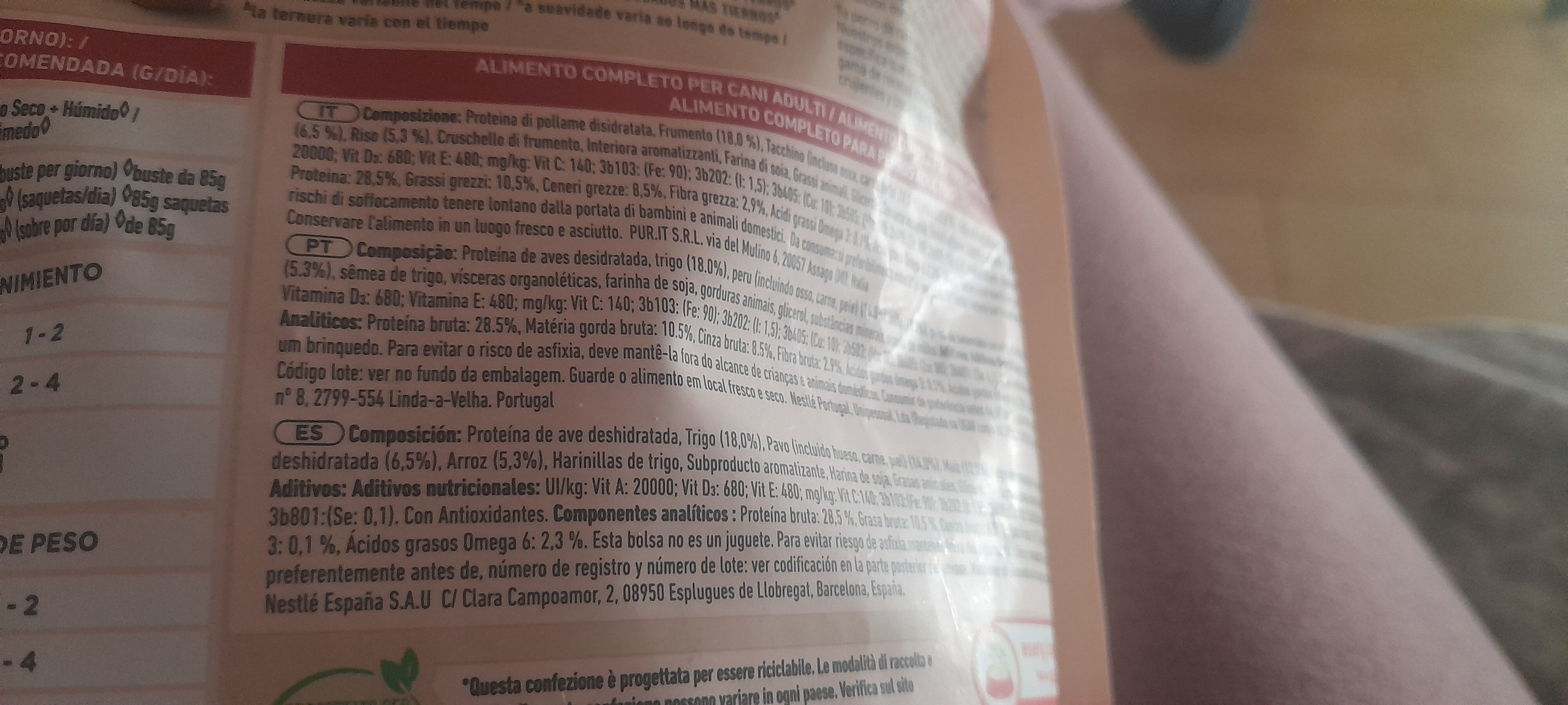 one purina - Nutrition facts - it