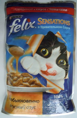 Felix Sensations в Удивительном Соусе с говядиной в соусе с томатами - Product - ru