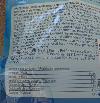 Dentalife - Bâtonnets à Mâcher Maxi Pour Chiens De Grande Taille - 142 G - Nutrition facts - fr