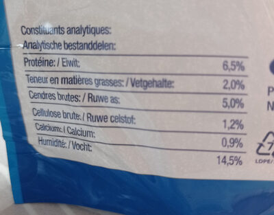 Dentalife - Nutrition facts