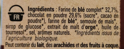 Chocapic bio - Ingredients - fr