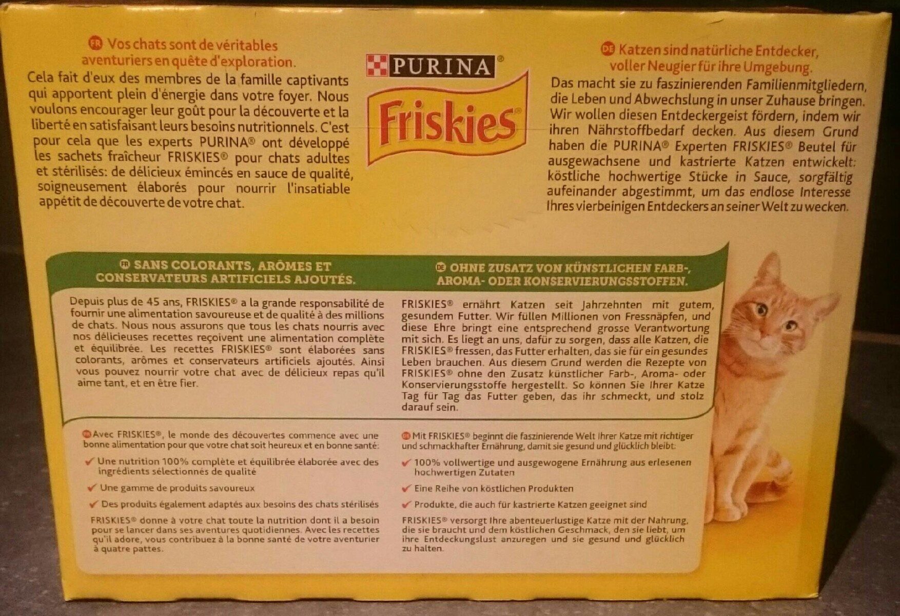 Patet Pour chat - Informations nutritionnelles - fr