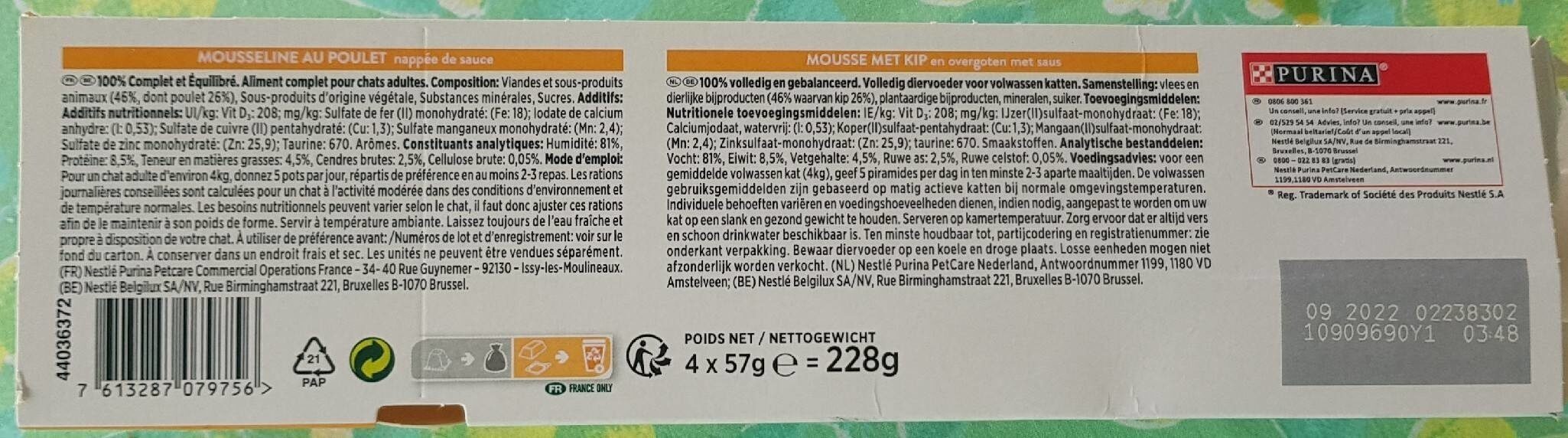 Gourmet - Nutrition facts - fr