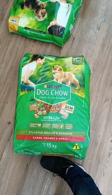 Dogchow 15 kg médios carne frango e arroz - 1