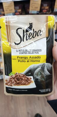 Alimento gatos sachê Sheba 85g adulto frango assado - Product - pt