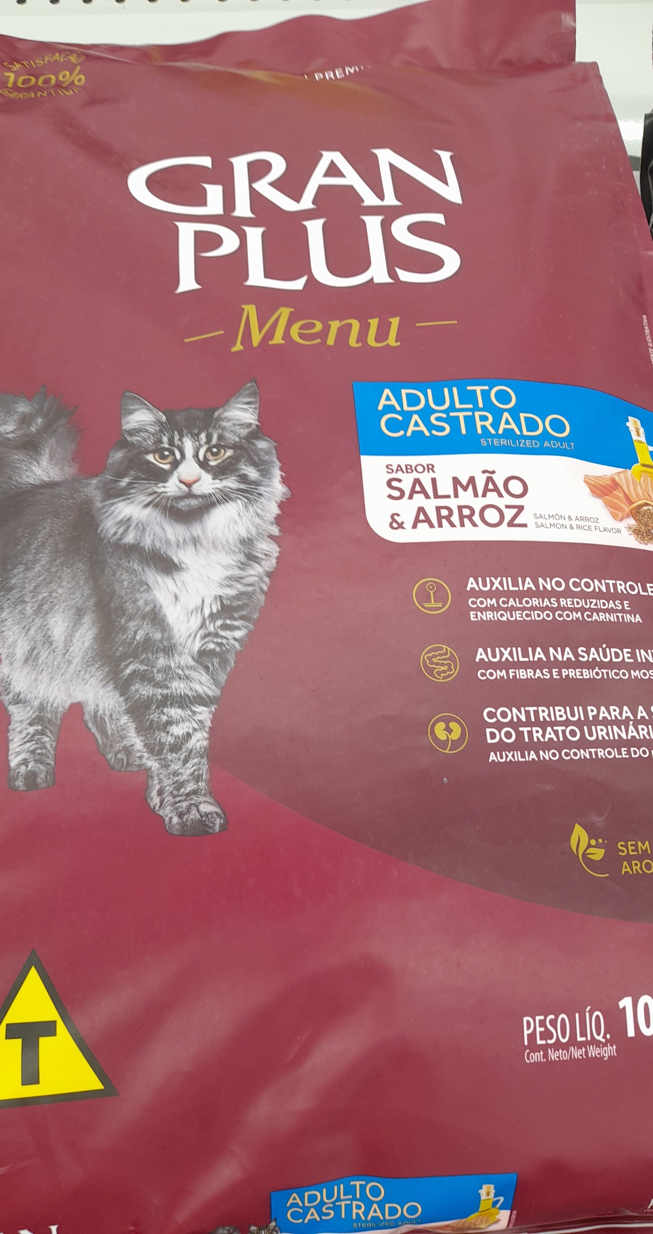 Granplus menu gatos ad cast salmao e arroz - Product - pt
