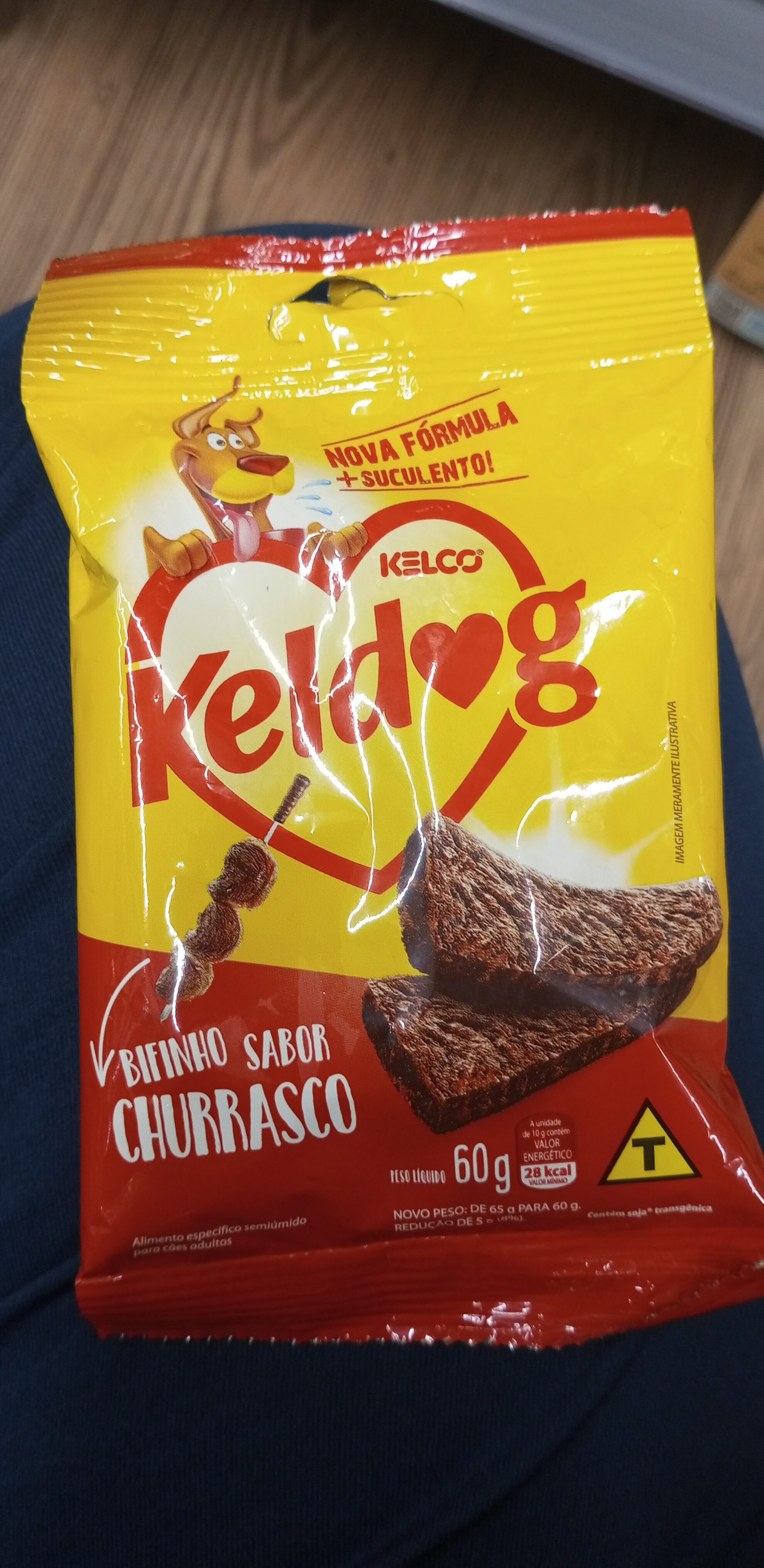 Snack cães keldog 60gr churrasco - Product - pt