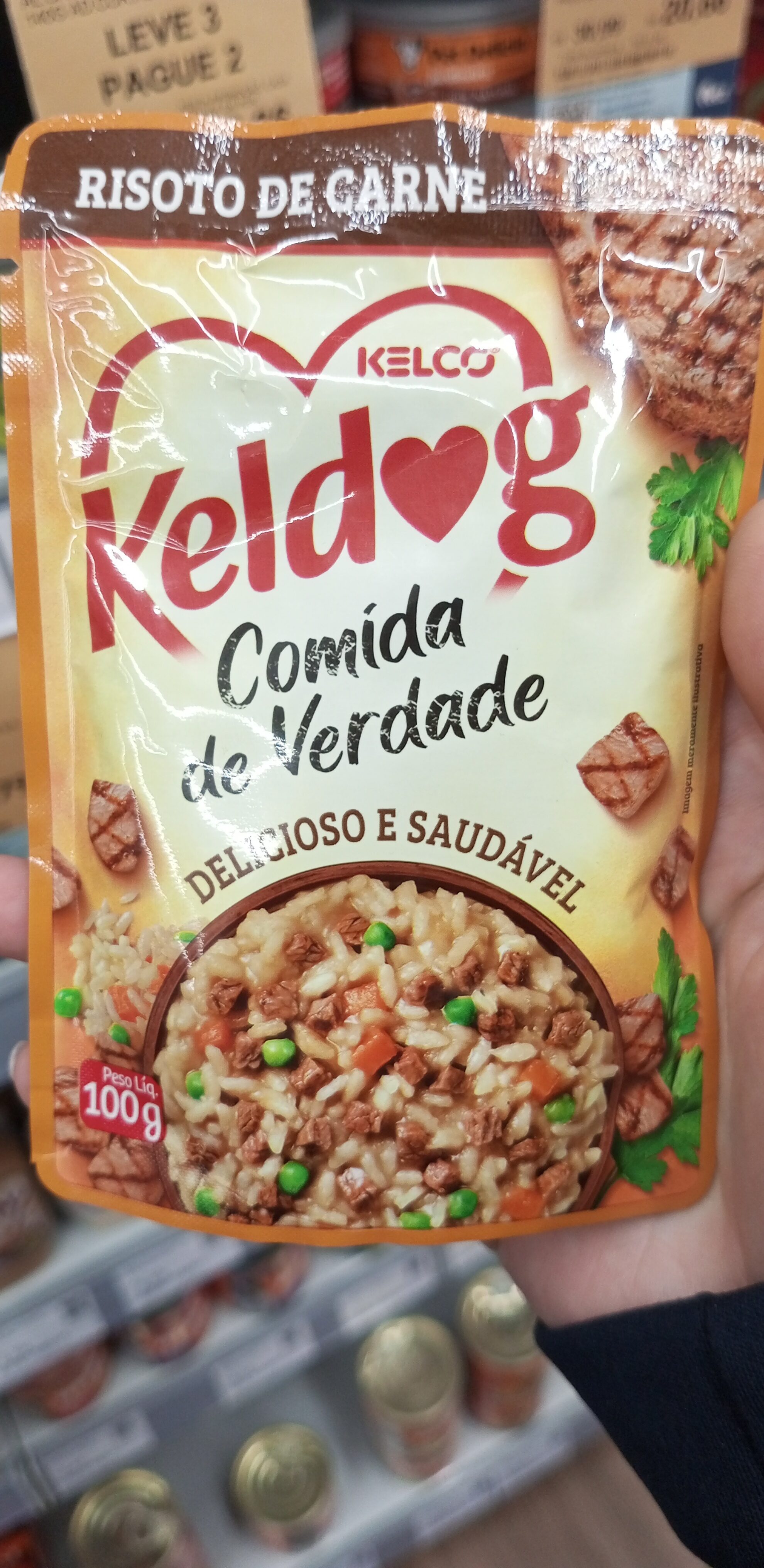 Alimento cães sachê keldog 100g risoto de frango - Product - pt