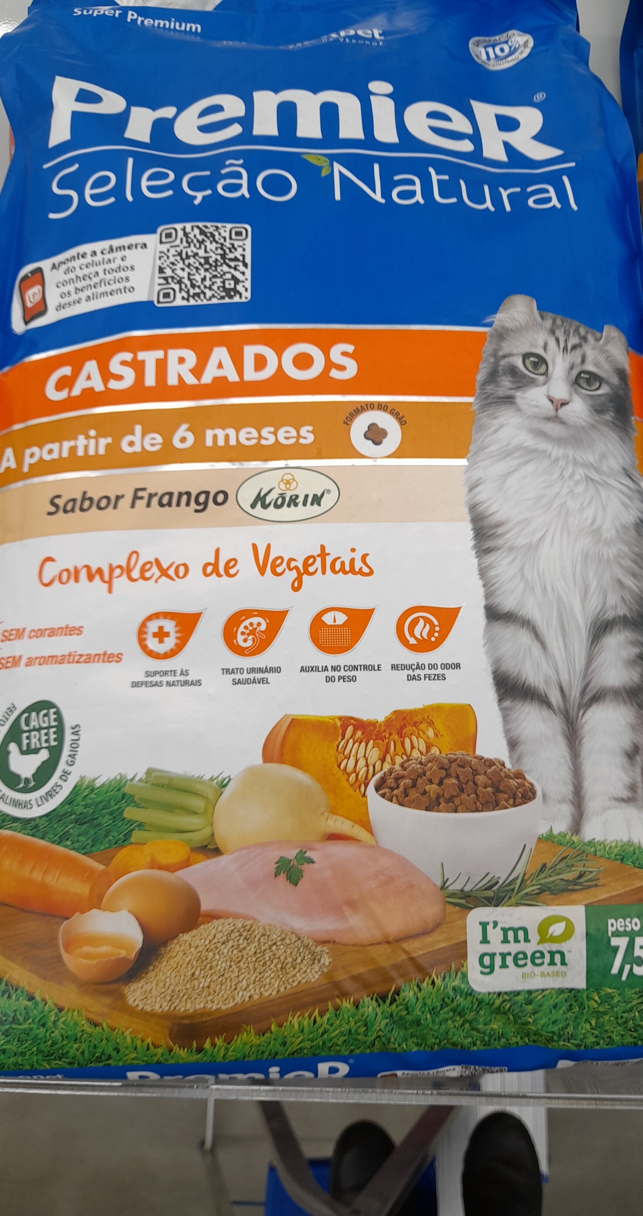 Premier gatos sel.nat.ad cast frango - Product - pt