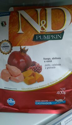 ND Pumpkin Gatos Cas/Frango 400gr - Product - pt