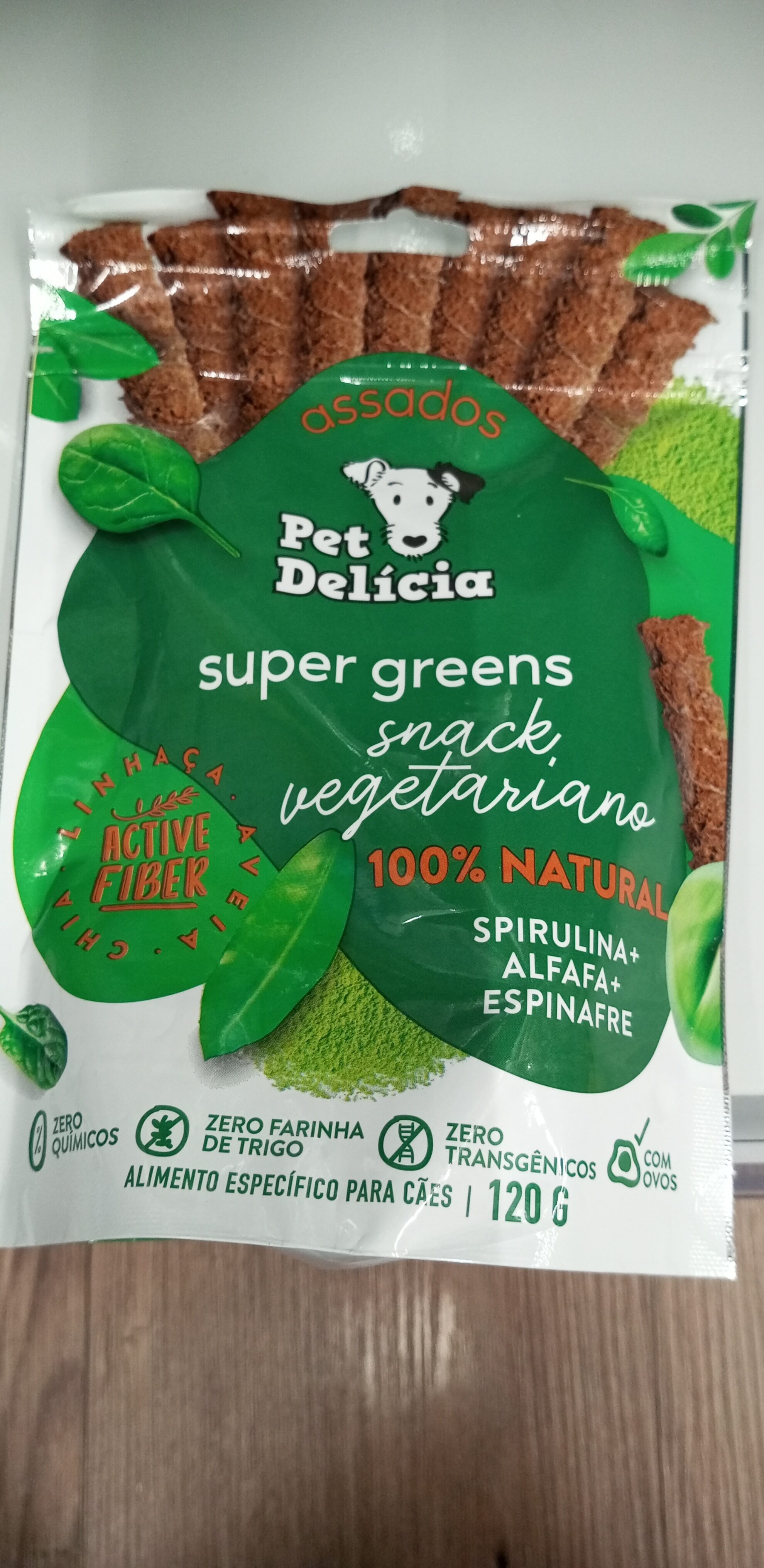 Snack cães pet delícia 120g super green - Product - pt