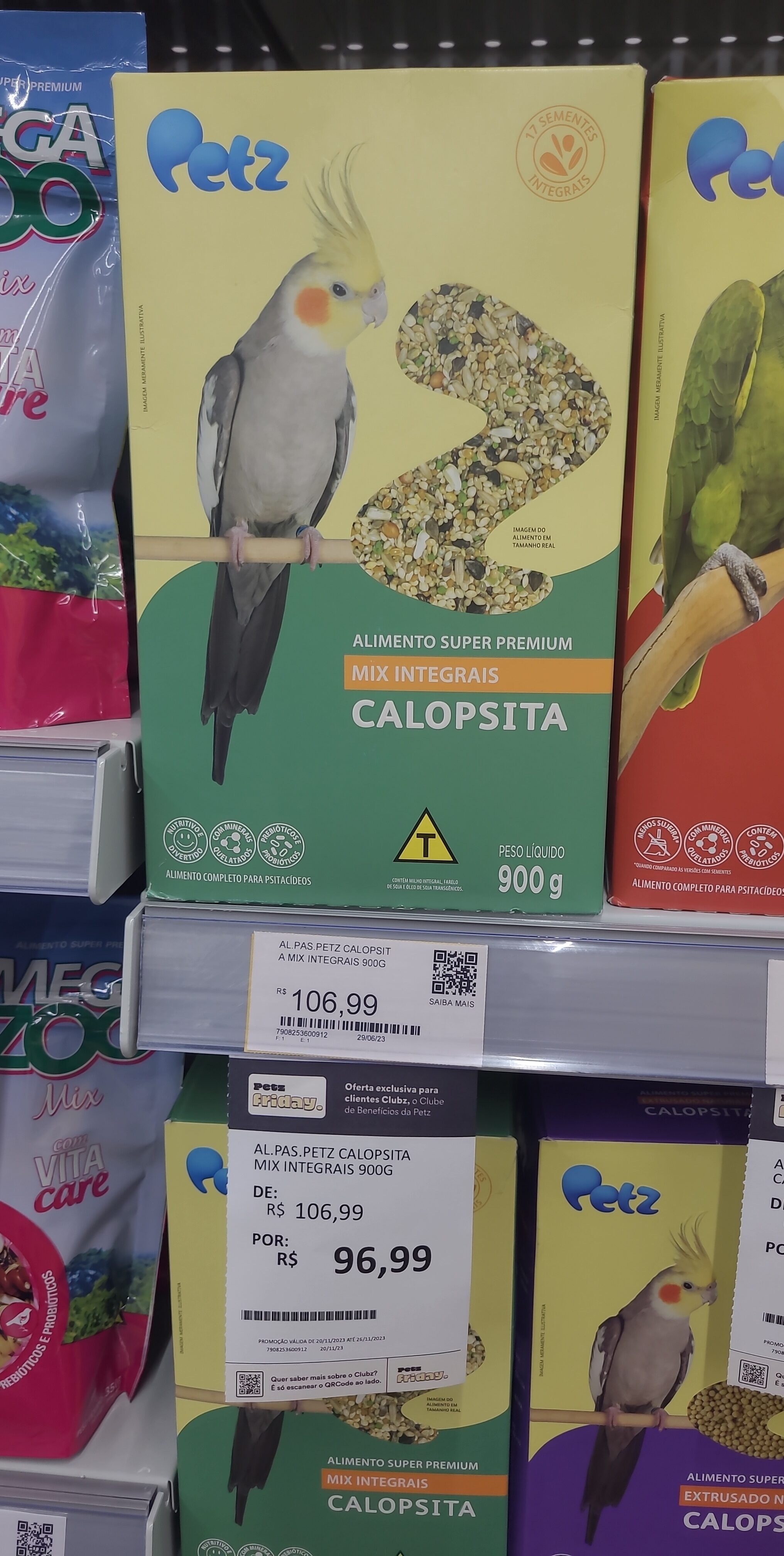 Petz calopsita 900g - Product - pt
