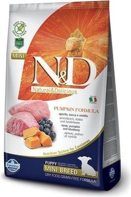 Farmina N &D Pumpkin Grain Free Lamb & Blueberry Puppy Mini - Product